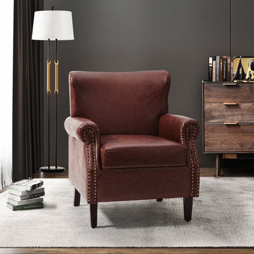 Alcocer 30.2'' Wide Vegan Leather Armchair 